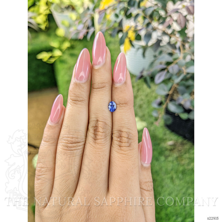 0.68 Ct. Blue Sapphire from Ceylon (Sri Lanka)