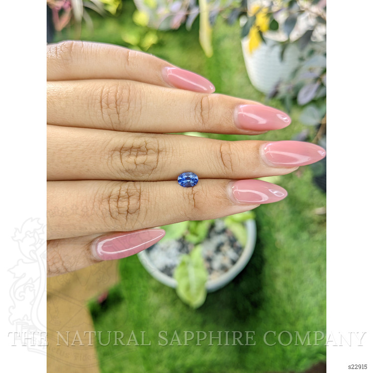 0.68 Ct. Blue Sapphire from Ceylon (Sri Lanka)