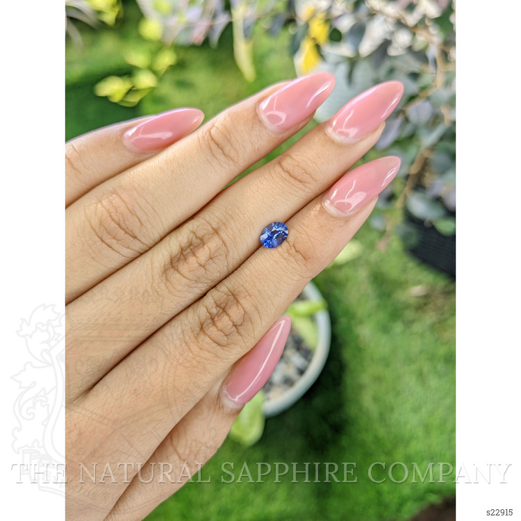 0.68 Ct. Blue Sapphire from Ceylon (Sri Lanka)