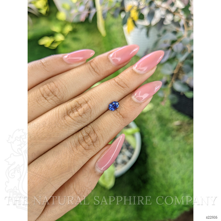 0.62 Ct. Blue Sapphire from Ceylon (Sri Lanka)