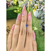 0.64 Ct. Blue Sapphire from Ceylon (Sri Lanka) Life Style