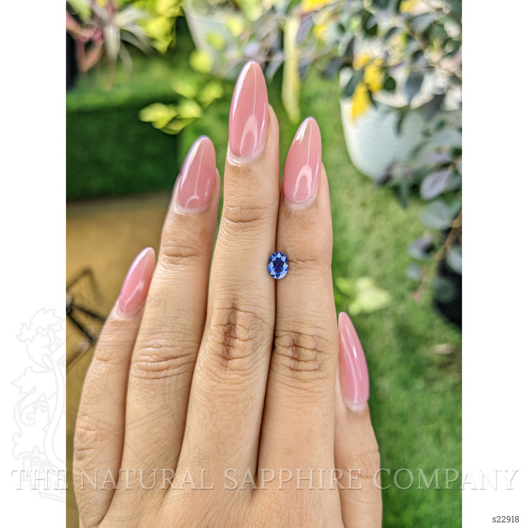 0.64 Ct. Blue Sapphire from Ceylon (Sri Lanka)