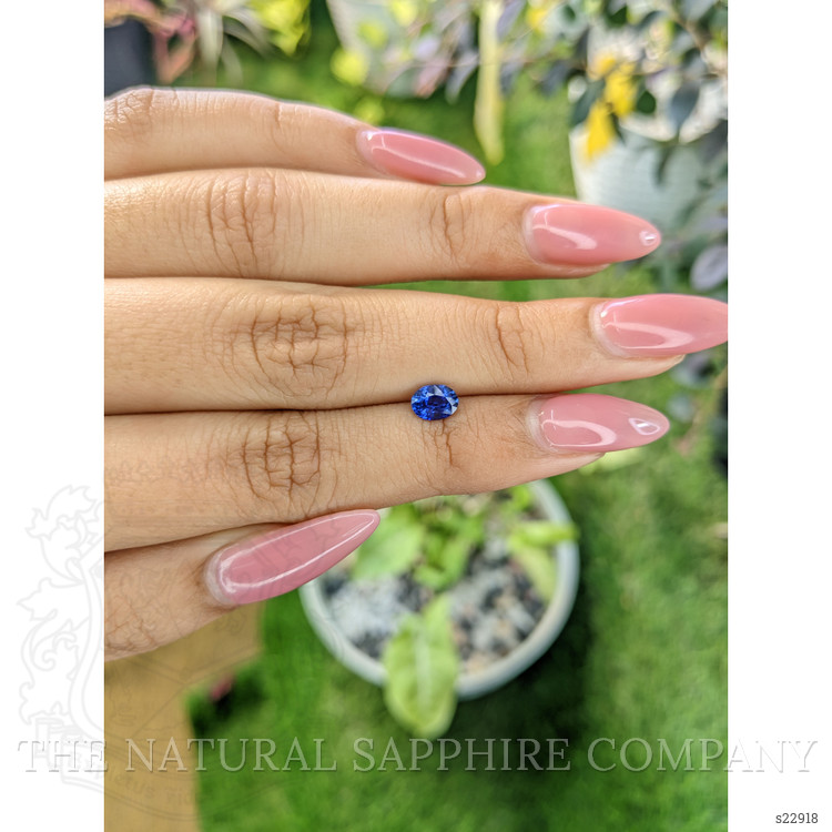 0.64 Ct. Blue Sapphire from Ceylon (Sri Lanka)