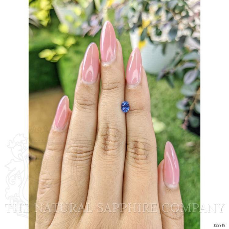 0.59 Ct. Blue Sapphire from Ceylon (Sri Lanka)