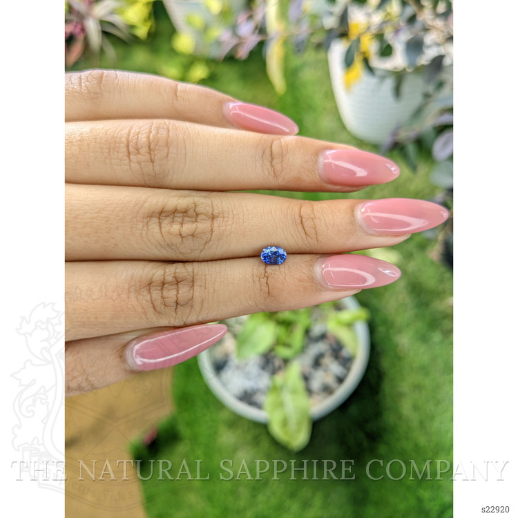 0.53 Ct. Blue Sapphire from Ceylon (Sri Lanka)
