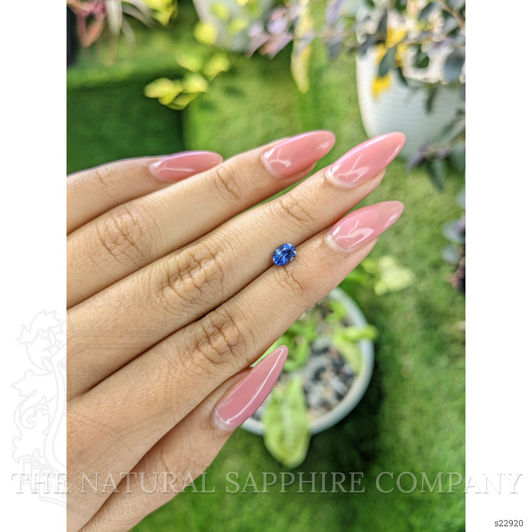 0.53 Ct. Blue Sapphire from Ceylon (Sri Lanka)