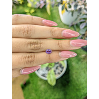 0.59 Ct. Pinkish Purple Sapphire from Ceylon (Sri Lanka) Life Style