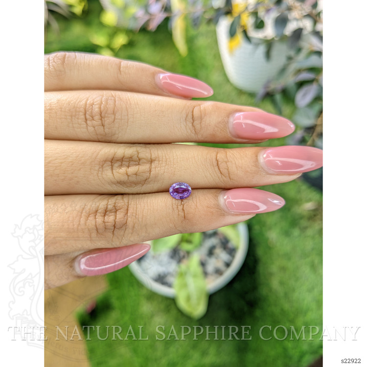 0.59 Ct. Pinkish Purple Sapphire from Ceylon (Sri Lanka)