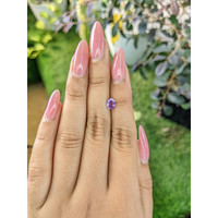 0.59 Ct. Pinkish Purple Sapphire from Ceylon (Sri Lanka) Life Style