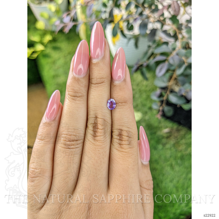 0.59 Ct. Pinkish Purple Sapphire from Ceylon (Sri Lanka)