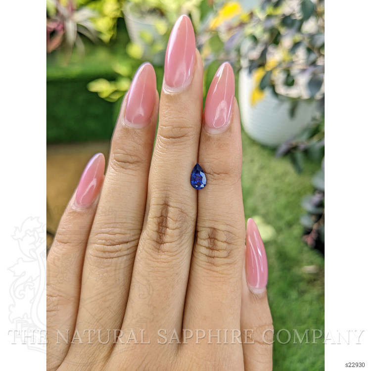 0.86 Ct. Blue Sapphire from Ceylon (Sri Lanka)
