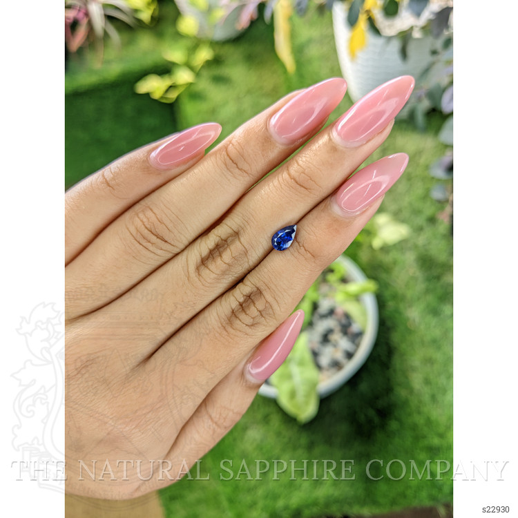 0.86 Ct. Blue Sapphire from Ceylon (Sri Lanka)