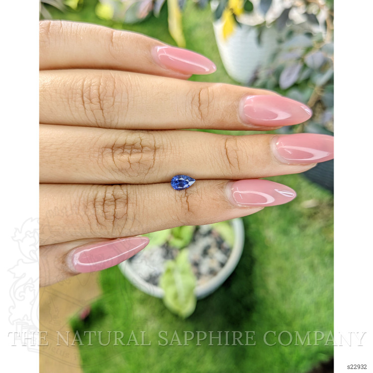 0.69 Ct. Blue Sapphire from Ceylon (Sri Lanka)