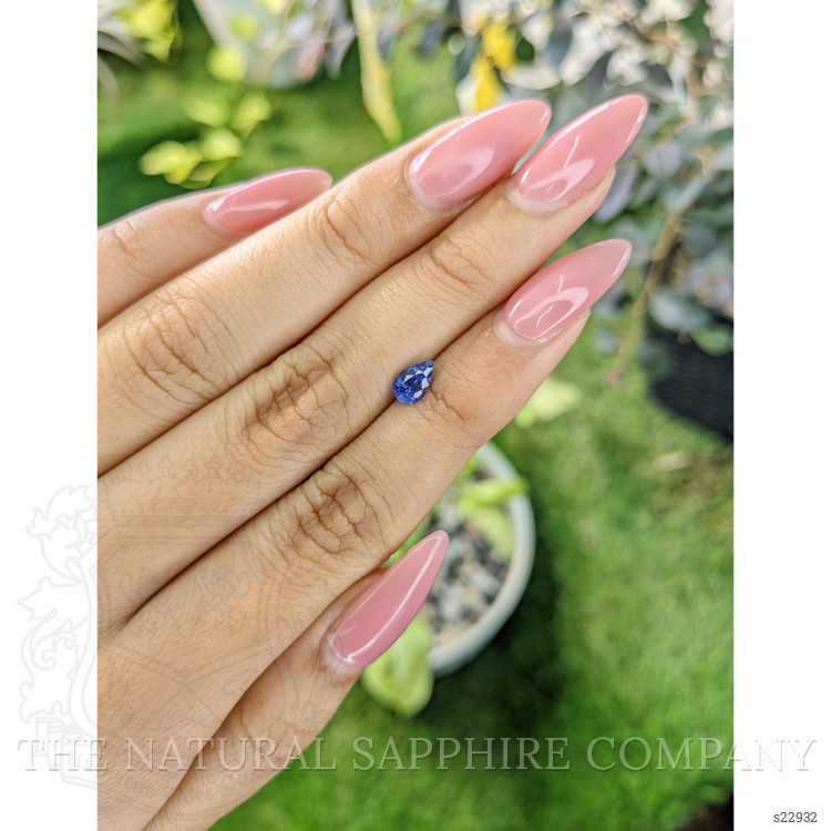 0.69 Ct. Blue Sapphire from Ceylon (Sri Lanka)