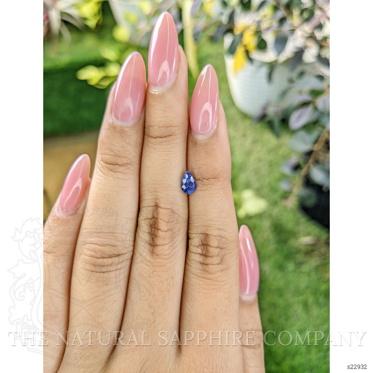0.69 Ct. Blue Sapphire from Ceylon (Sri Lanka)