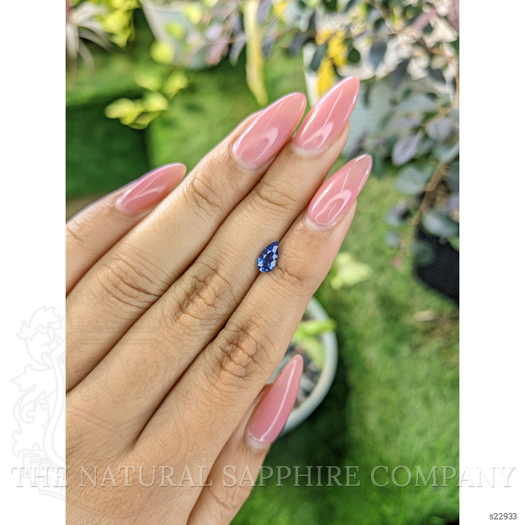 0.71 Ct. Blue Sapphire from Ceylon (Sri Lanka)