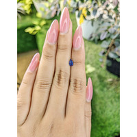 0.52 Ct. Blue Sapphire from Ceylon (Sri Lanka) Life Style