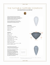 2.73 Ct. Sapphire from Ceylon (Sri Lanka) 3 D Scan Report