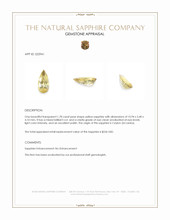 1.78 Ct. Yellow Sapphire from Ceylon (Sri Lanka) Appraisal