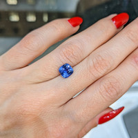2.06 Ct. Blue Sapphire from Ceylon (Sri Lanka) Life Style