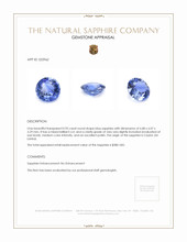 0.95 Ct. Blue Sapphire from Ceylon (Sri Lanka) Appraisal
