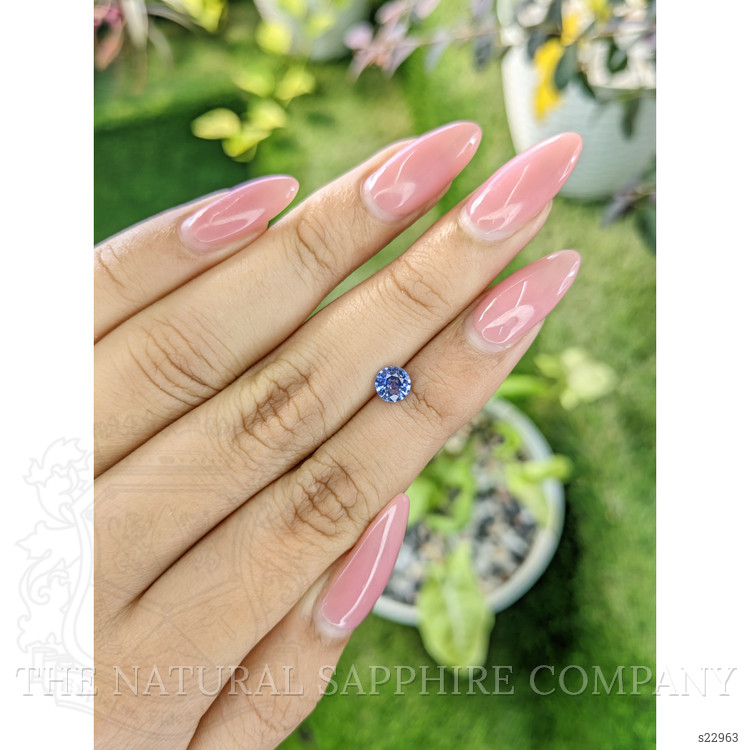 0.66 Ct. Blue Sapphire from Ceylon (Sri Lanka)