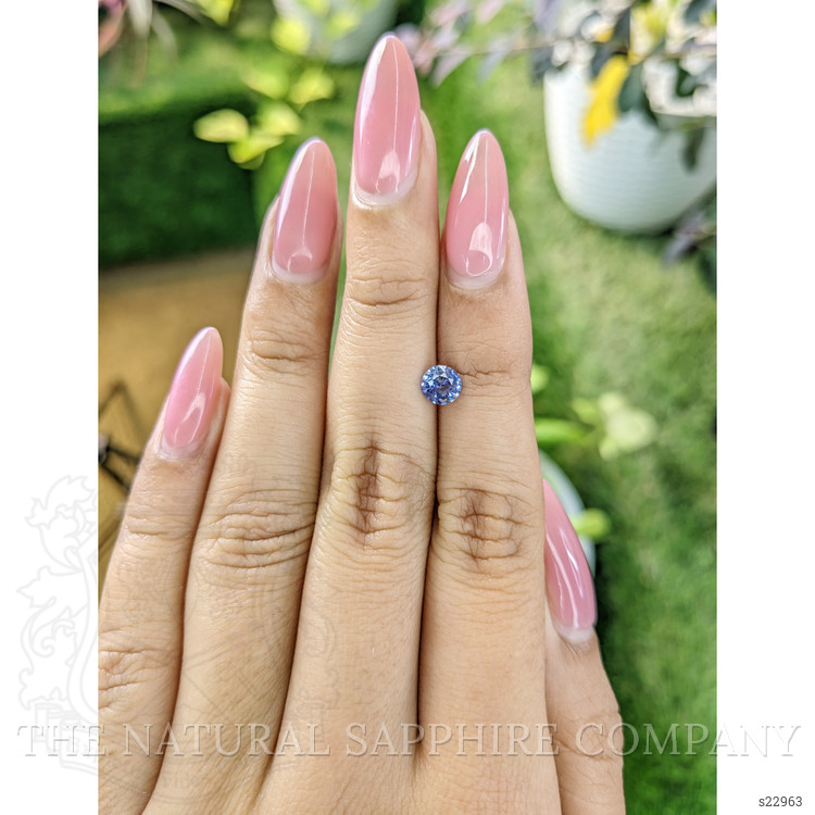 0.66 Ct. Blue Sapphire from Ceylon (Sri Lanka)