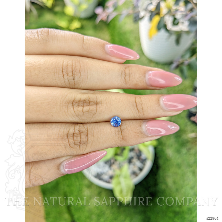 0.70 Ct. Blue Sapphire from Ceylon (Sri Lanka)