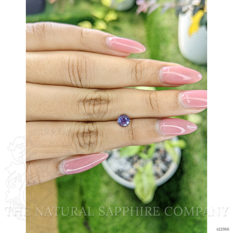 0.70 Ct. Violet Sapphire from Ceylon (Sri Lanka)