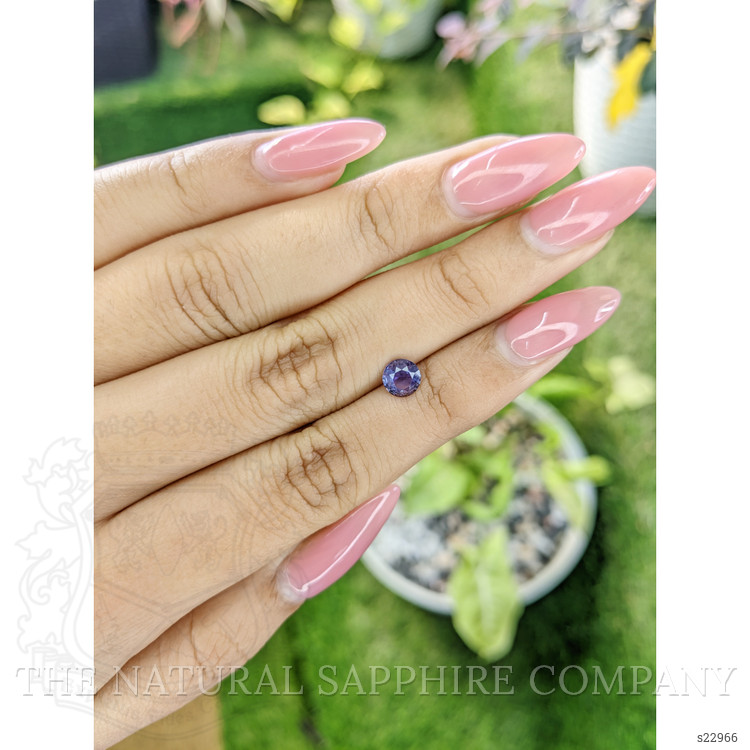 0.70 Ct. Violet Sapphire from Ceylon (Sri Lanka)