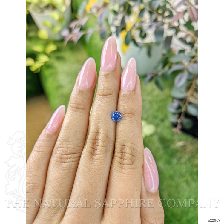 0.67 Ct. Blue Sapphire from Ceylon (Sri Lanka)