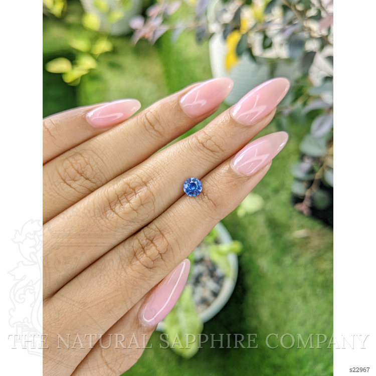 0.67 Ct. Blue Sapphire from Ceylon (Sri Lanka)