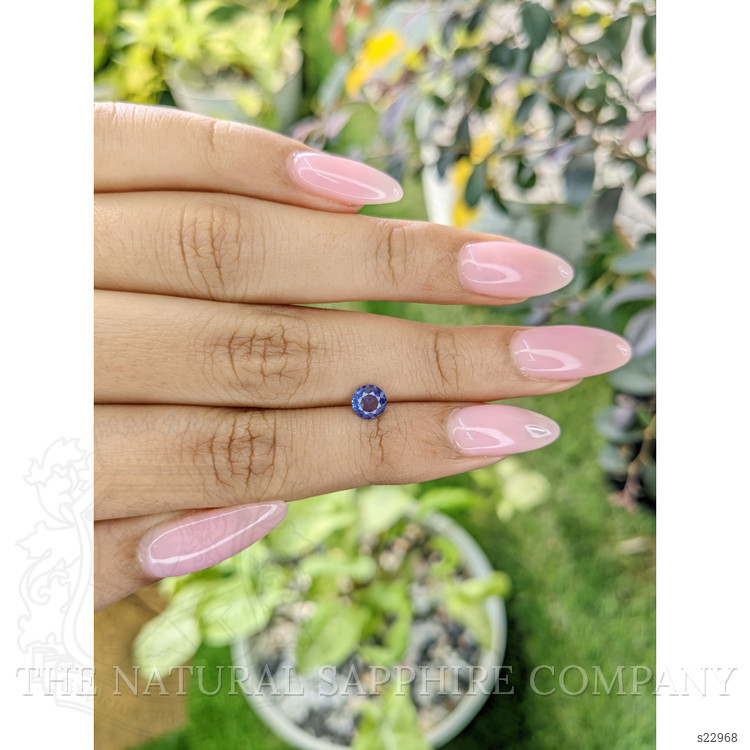 0.60 Ct. Blue Sapphire from Ceylon (Sri Lanka)