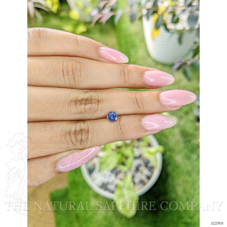 0.55 Ct. Blue Sapphire from Ceylon (Sri Lanka)