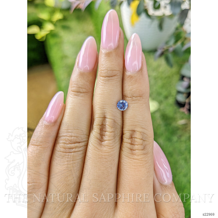 0.55 Ct. Blue Sapphire from Ceylon (Sri Lanka)