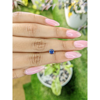 0.61 Ct. Purplish Blue Sapphire from Ceylon (Sri Lanka) Life Style