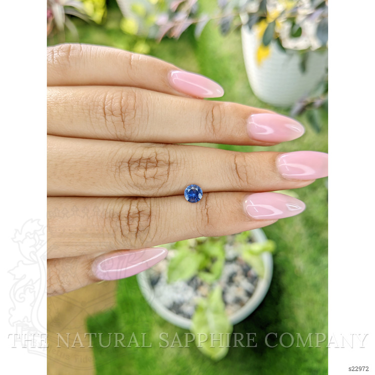 0.61 Ct. Purplish Blue Sapphire from Ceylon (Sri Lanka)