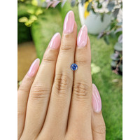 0.61 Ct. Purplish Blue Sapphire from Ceylon (Sri Lanka) Life Style