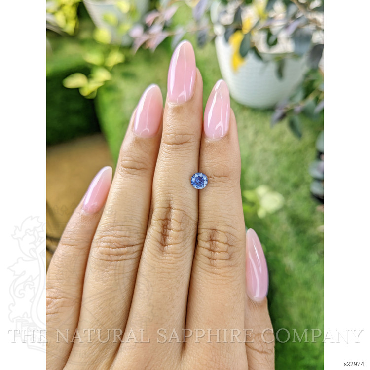 0.66 Ct. Blue Sapphire from Ceylon (Sri Lanka)