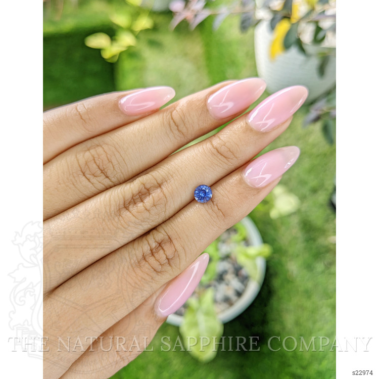 0.66 Ct. Blue Sapphire from Ceylon (Sri Lanka)