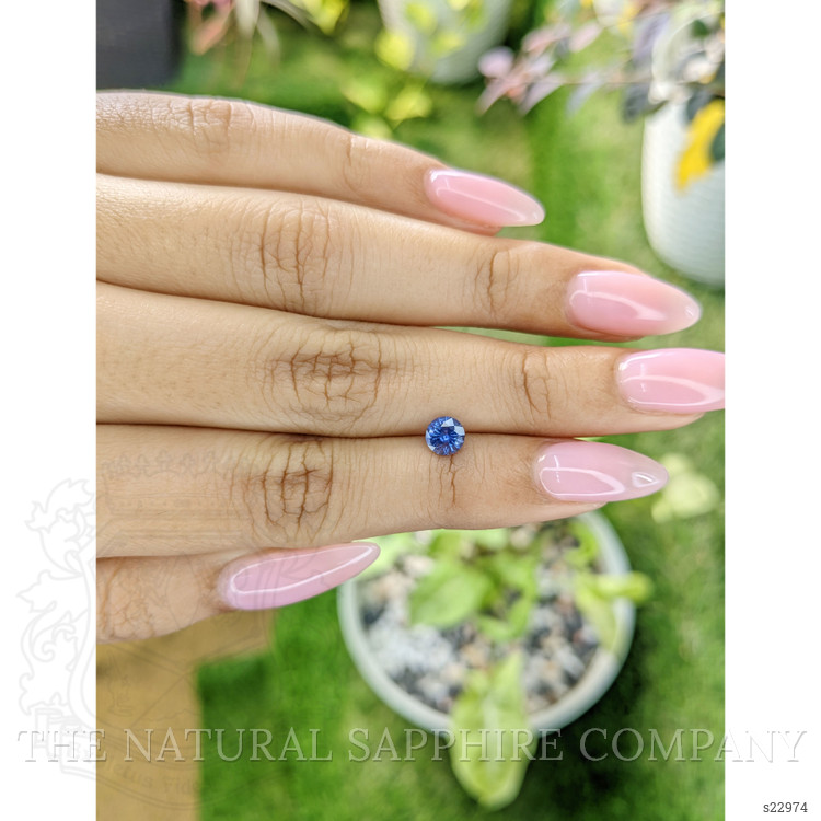 0.66 Ct. Blue Sapphire from Ceylon (Sri Lanka)