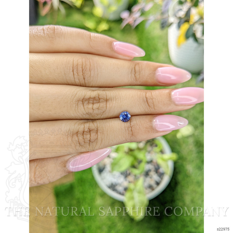 0.64 Ct. Blue Sapphire from Ceylon (Sri Lanka)