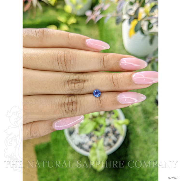 0.65 Ct. Blue Sapphire from Ceylon (Sri Lanka)