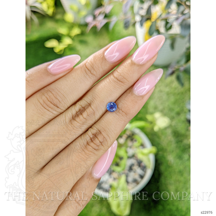 0.65 Ct. Blue Sapphire from Ceylon (Sri Lanka)