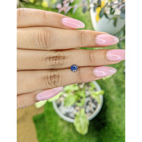 0.80 Ct. Purplish Blue Sapphire from Ceylon (Sri Lanka) Life Style