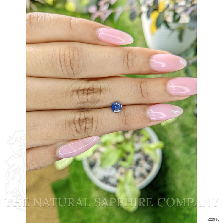 0.80 Ct. Purplish Blue Sapphire from Ceylon (Sri Lanka)