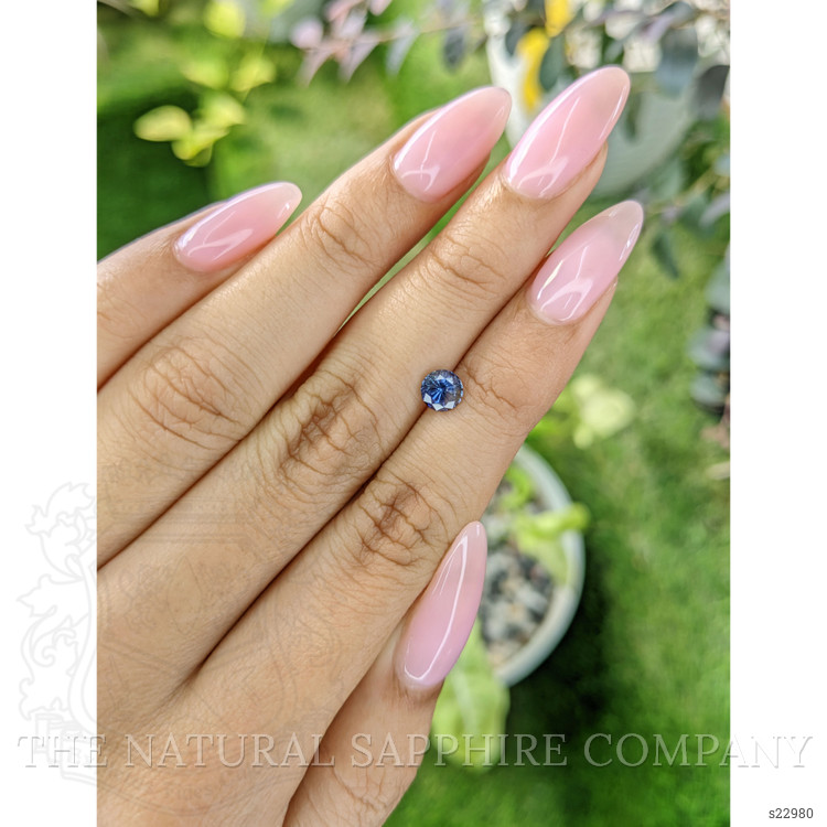 0.80 Ct. Purplish Blue Sapphire from Ceylon (Sri Lanka)