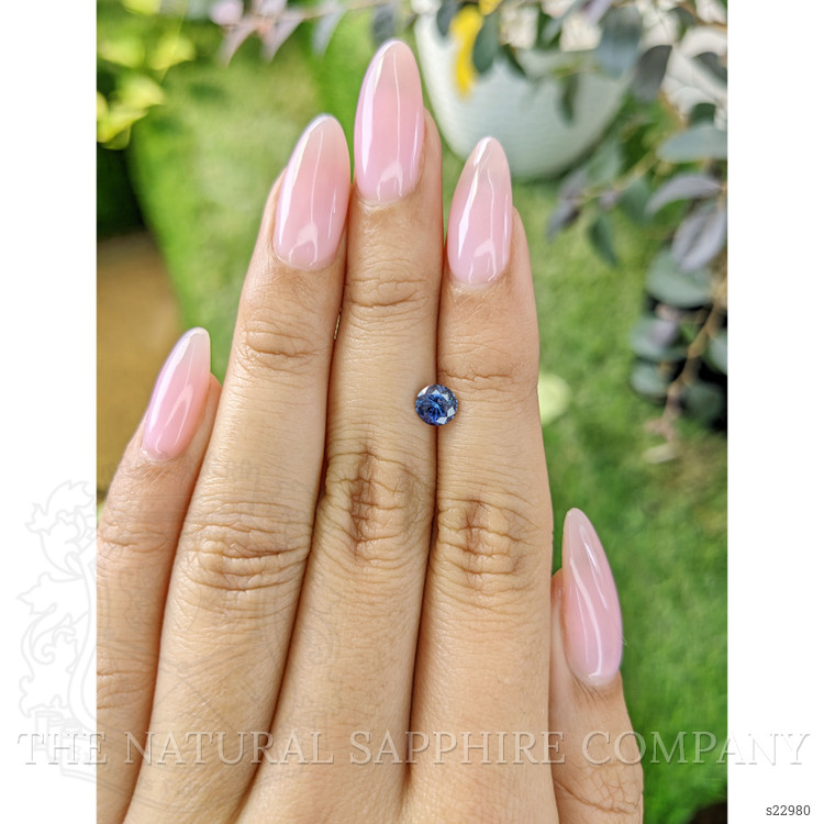 0.80 Ct. Purplish Blue Sapphire from Ceylon (Sri Lanka)
