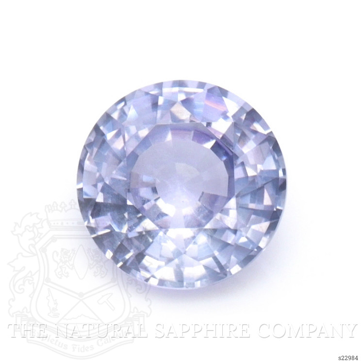 Accent Stones Bluish Purple Sapphire Ring 2.13 Ct., 14K White Gold