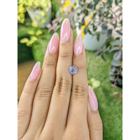 2.13 Ct. Bluish Purple Sapphire from Ceylon (Sri Lanka) Life Style